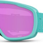 Giro Moxie Ski Goggles - Snowboard Goggles for Women & Youth - Glaze Blue Mica Strap...