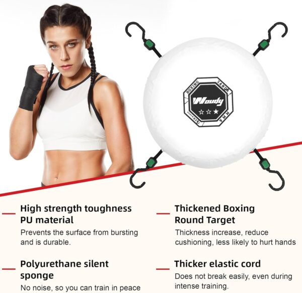 Doorway Punching Bag, Doorway Punching Pad Kit Includes 13″ Boxing Ring…