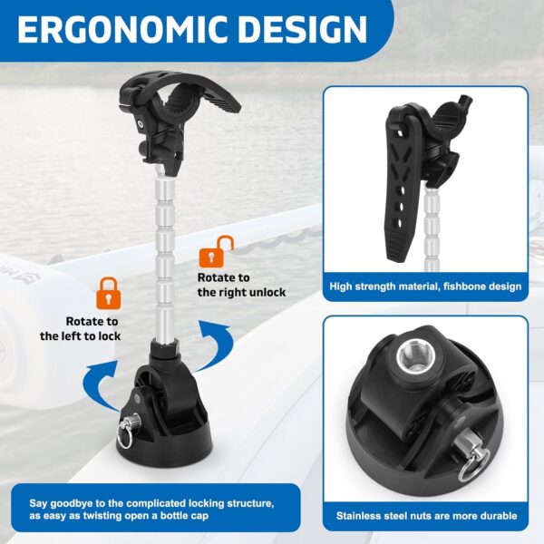 Trolling Motor Stabilizer Mount Support for Minn Kota Terrova, Riptide Terrova,…