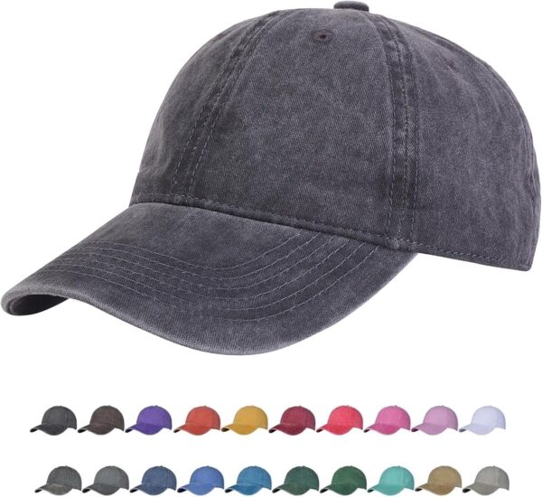 TSSGBL Vintage Cotton Washed Baseball Caps Unstructured Low Profile Adjustable…