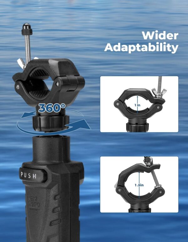 KEMIMOTO Trolling Motor Stabilizer, Adjustable Trolling Motor Mount Support for Minn…