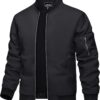 TACVASEN Men's Bomber Jacket Lightweight Casual Spring Fall Windbreaker Zip Up Coat...