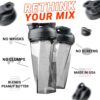 HELIMIX 2.0 Vortex Blender Shaker Bottle Holds upto 28oz | No Blending Ball or Whisk |…