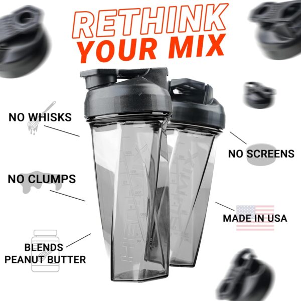 HELIMIX 2.0 Vortex Blender Shaker Bottle Holds upto 28oz | No Blending Ball or Whisk |…