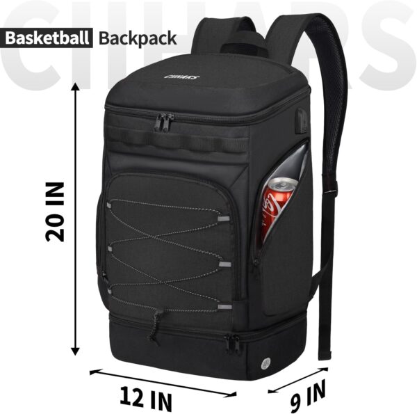 Basketball Backpack Basketball Bag Large Sports Bag with Separate Ball…