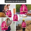 Drawstring Backpack, Waterproof Sports Gym Bag with Shoe Compartment and…