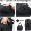MIER Water Resistant Backpack Duffle Heavy Duty Convertible Duffle Bag with…