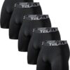 TELALEO 6 or 5 Pack Compression Shorts for Men Spandex Sport Shorts Athletic Workout...