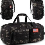 Tactical Gym Bag for Men50L Large 3 in 1 Sports Duffle Bag with Shoes...
