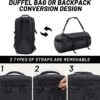 MIER Large Duffel Backpack Sports Gym Bag with Shoe Compartment, Heavy Duty…