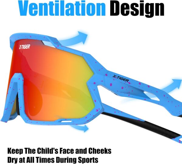 X-TIGER Kids Sunglasses Polarized Youth Baseball Sunglasses for 8-14 boys girls UV400…