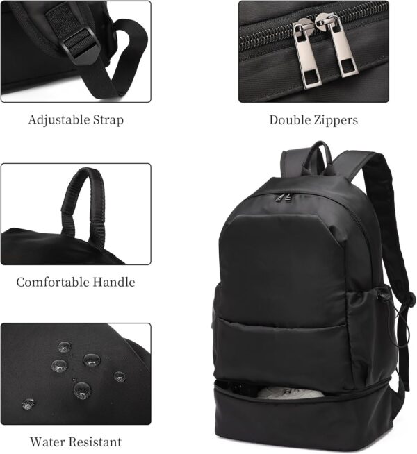 seyfocnia Gym Backpack for Men,Waterproof Travel Backpack With Shoe…