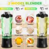 Portable Blender Personal Juicer for Shakes and Smoothies – 20 OZ Electric Protein…