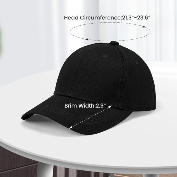Women’s Oversize Criss Cross Ponytail Baseball Cap for Big Heads, Cotton Ponytail Cap…