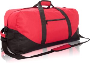 DALIX 25″ Big Adventure Large Gym Sports Duffle Bag (Black Grey Navy Blue…