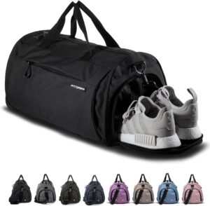 Fitgriff Gym Bag for Men & Women with Shoe & Wet Compartment – Duffle Bag…