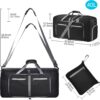 Felipe Varela Duffle Bag with Shoes Compartment and Adjustable…