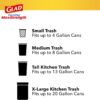 Glad ForceFlex MaxStrength Tall Kitchen Drawstring Trash Bags, 13 Gal, 90 Ct…