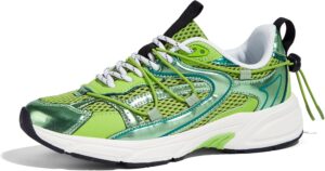LUCKY STEP Women’s Fashion Walking Shoes Running Platform Mesh Casual Sport Gym Work…