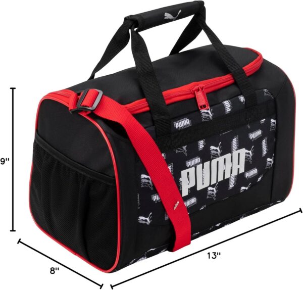 PUMA Evercat Transformation 14″ Junior Duffel Bag (Black/Red, One Size)