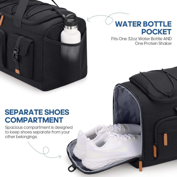 Gym Bag for Men and Women with Shoe & Laptop Compartment, 3-in-1 Sports…