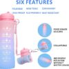 Collapsible 20oz Leakproof Foldable Silicone Water Bottle, Time Marker, Portable for…