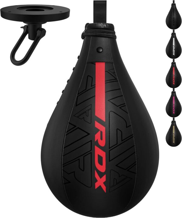 RDX Speed Bag Boxing Ball, Maya Hide Leather Dodge Striking Target with…