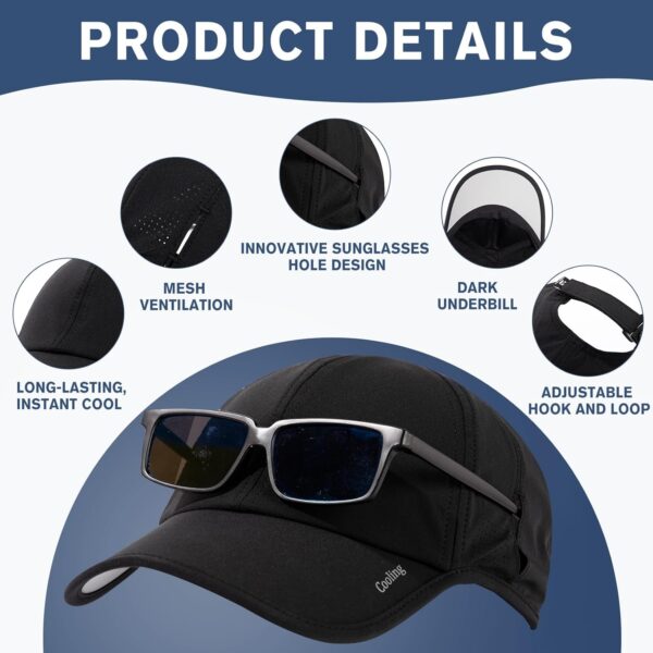 TOP-EX L/XL/XXL Unisex Moisture Wicking Baseball Cap Breathable Sport Hats Sun…