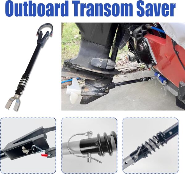 Adjustable Transom Saver for Outboard Motor (150HP)  Rust-Resistant, Shock-Absorbing…