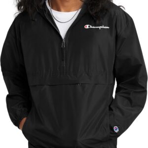 Champion Men’s Jacket, Stadium Packable Wind and Water Resistant Jacket (Reg. Or Big &…