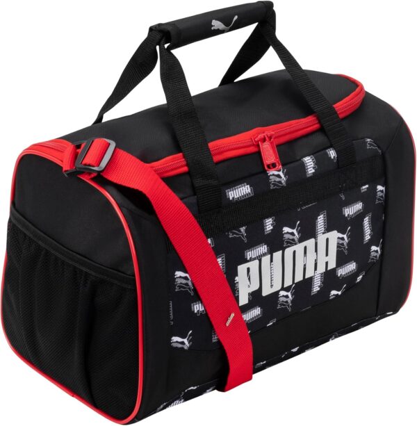 PUMA Evercat Transformation 14″ Junior Duffel Bag (Black/Red, One Size)