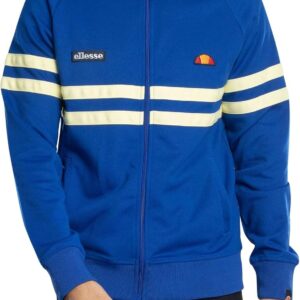 Ellesse Men’s Rimini Track Jacket, Blue/Yellow
