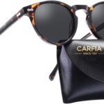 CARFIA Vintage Polarized Sunglasses for Men UV400 Protection Retro Fashion Eyewear...