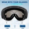 Ski Goggles Snowboard Goggles Adult, 100% UV Protection Anti-Fog Snow Goggles