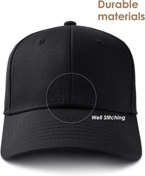 FURTALK Mens Structured Baseball Cap Adjustable Washed Cotton Golf Dad Hat Plain…