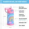 THERMOS FUNTAINER Water Bottle with Straw – 12 Ounce – Kids Stainless Steel Vacuum…