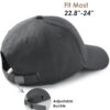 FURTALK Mens Structured Baseball Cap Adjustable Washed Cotton Golf Dad Hat Plain…
