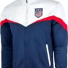 Men's USA Track Jacket, U.S Full Zip Sweater Jacket With Zipper Pockets