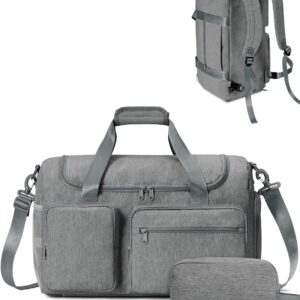 Travel Duffel Bag 27L Gym Bag with Shoe Compartment Carry on Overnight…