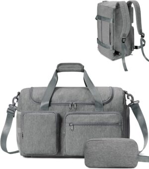 Travel Duffel Bag 27L Gym Bag with Shoe Compartment Carry on Overnight…