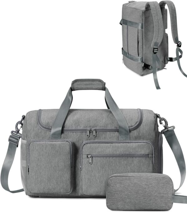 Travel Duffel Bag 27L Gym Bag with Shoe Compartment Carry on Overnight…