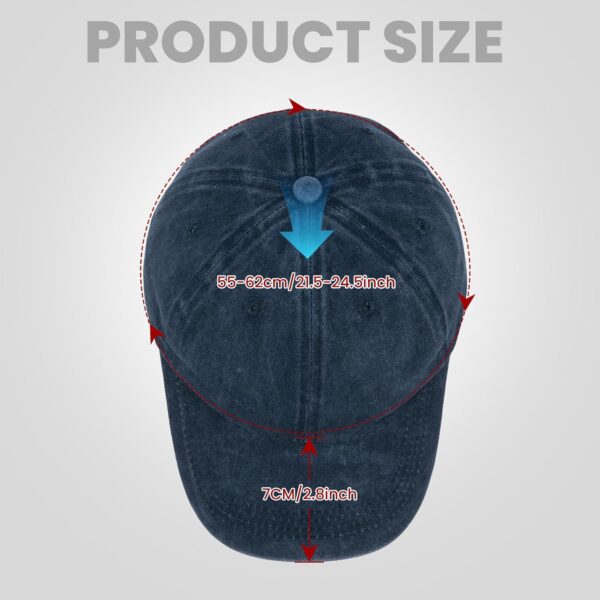 Unisex Washed Distressed Baseball Cap, Classic Low Profile Cotton Hat Plain Cap for…