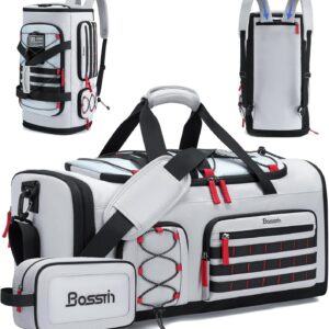 Bosstin Gym Bag for Men & Women, 45L Travel Duffle Sports Duffel Bag Gym…