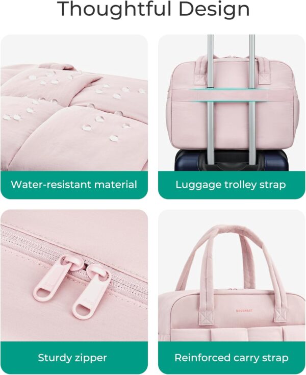 BAGSMART Gym Bag for Women, 29L Puffer Travel Duffle Bag for Travel with…
