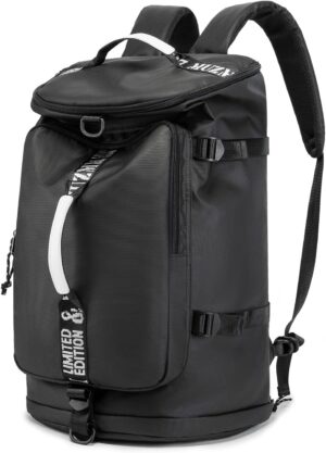 Gym Duffle Bag Waterproof black Laptop Backpack Suitable for Hiking,…