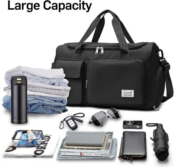 Sports Gym Duffel Bag with Shoes Compartment and Dry Wet Separated Pocket…