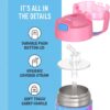 THERMOS FUNTAINER Water Bottle with Straw – 12 Ounce – Kids Stainless Steel Vacuum…
