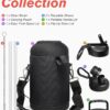 Half Gallon Water Bottle Insulated with Straw & 3 Lids, Coolflask 64 oz Water Jug…