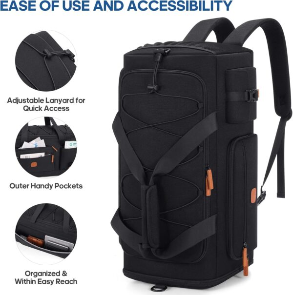 Gym Bag for Men and Women with Shoe & Laptop Compartment, 3-in-1 Sports…