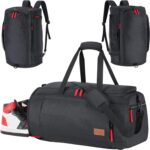 Lifewit Gym Bag for Men & Women with Shoe Compartment, 40L Carry On Duffle...